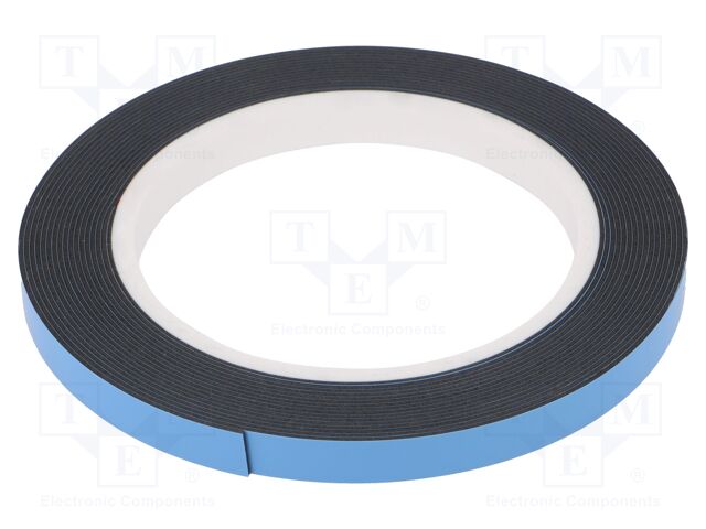 Tape: fixing; W: 9mm; L: 5m; Thk: 0.8mm; two-sided adhesive; acrylic
