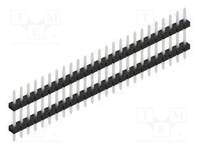 Connector: pin strips; pin header; male; PIN: 25; 2mm; THT; 1x25
