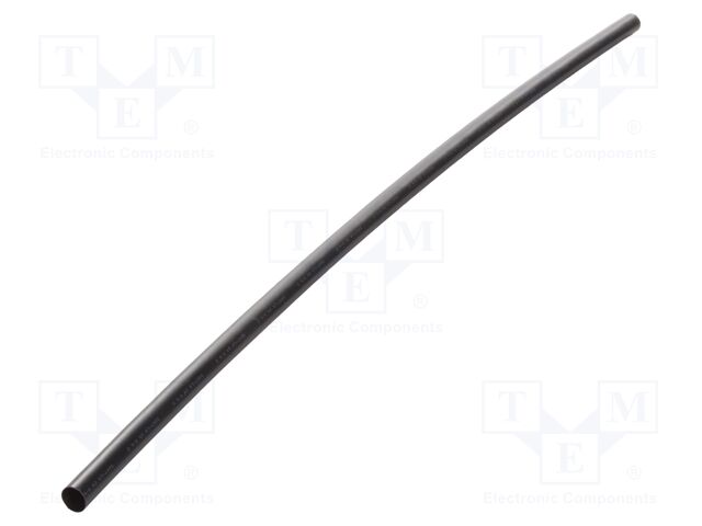 Heat shrink sleeve; glued; 4: 1; 24mm; L: 1.2m; black