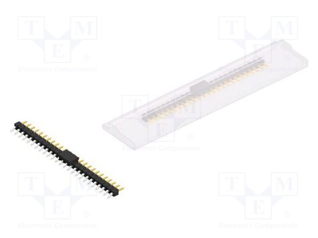 Connector: pin strips; pin header; male; PIN: 25; 2.54mm; SMT; 1x25