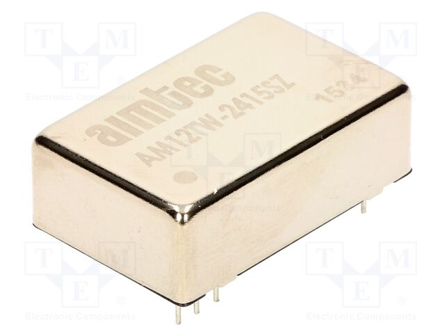 Converter: DC/DC; 12W; Uin: 9÷36VDC; Uout: 15VDC; Iout: 800mA; DIP24