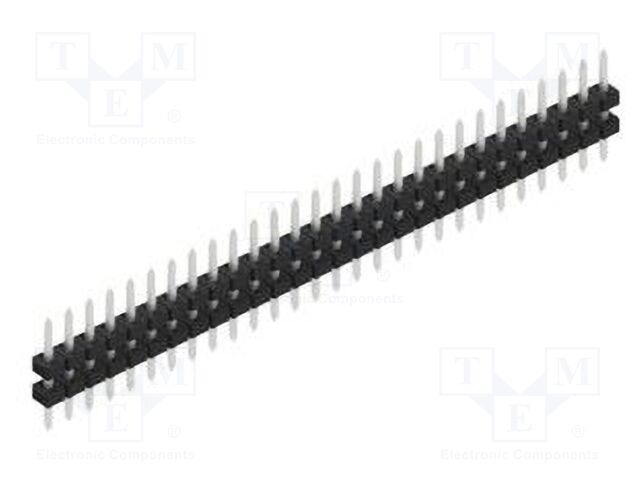 Connector: pin strips; pin header; male; PIN: 28; 2mm; THT; 1x28