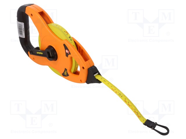 Measuring tape; L: 30m; Width: 15mm; Enclos.mat: ABS