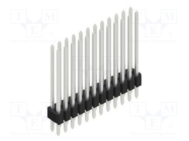 Connector: pin strips; pin header; male; PIN: 24; 1.27mm; THT; 2x12