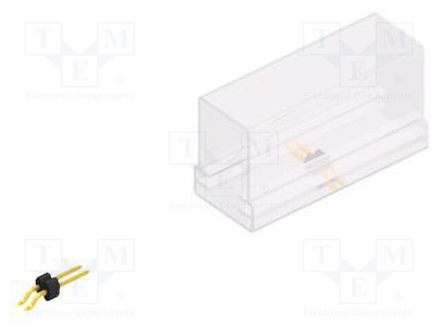 Connector: pin strips; pin header; male; PIN: 2; 1.27mm; SMT; 1x2