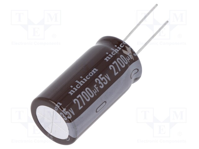 Capacitor: electrolytic; low impedance; THT; 2700uF; 35VDC; ±20%