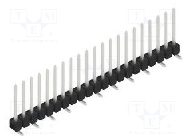 Connector: pin strips; pin header; male; PIN: 21; 2.54mm; SMT; 1x21