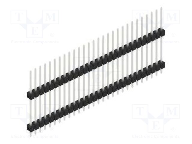 Connector: pin strips; pin header; male; PIN: 28; 2.54mm; THT; 1x28