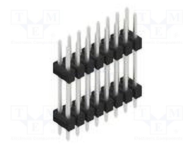 Connector: pin strips; pin header; male; PIN: 16; 2.54mm; THT; 2x8