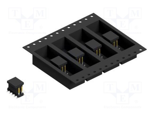 Connector: pin strips; pin header; male; PIN: 10; 2mm; SMT; 2x5; 100V
