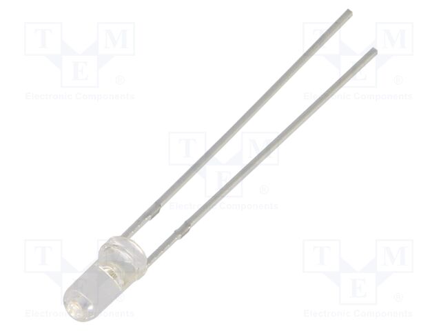 LED; green; 3mm; 2180÷3000mcd; 50°; Front: flat; 2.9÷3.4VDC