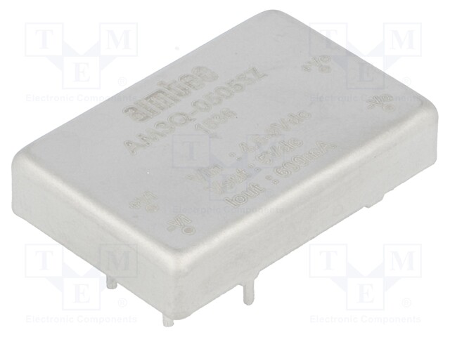 Converter: DC/DC; 3W; Uin: 4.5÷9V; 5VDC; Iout: 600mA; 1,4"x0,9"; 16g