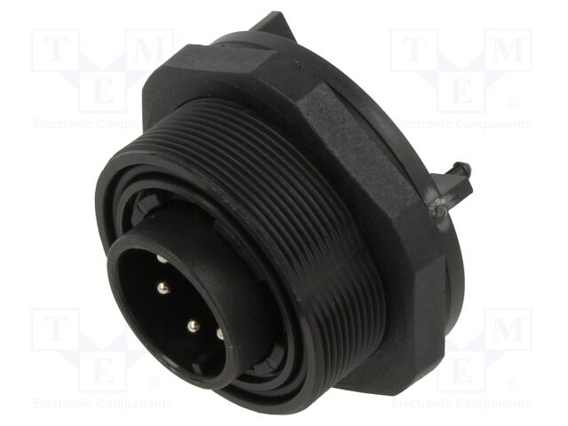 Connector: circular; socket; male; PIN: 6; 5A; 277V; IP68,IP69K