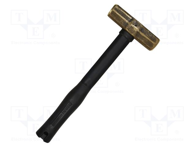 Hammer; fitter type; 406mm; 1.8kg; brass; fiberglass
