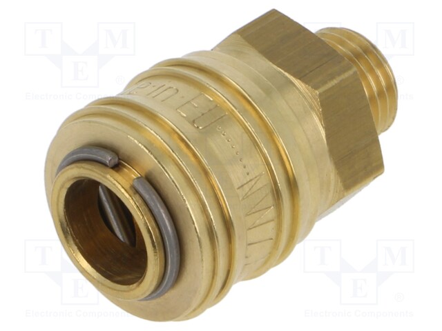 Quick connection coupling; straight; max.35bar; brass; D: 25mm