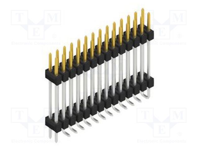 Connector: pin strips; pin header; male; PIN: 28; 2.54mm; SMT; 2x14