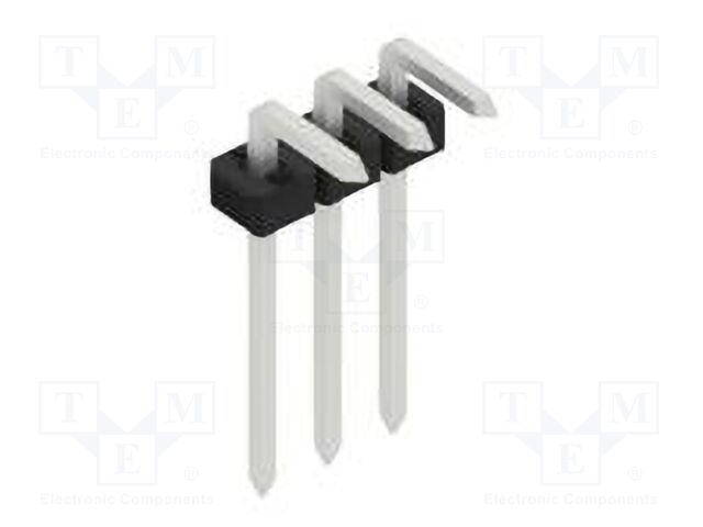 Connector: pin strips; pin header; male; PIN: 3; 2mm; THT; 1x3; 100V