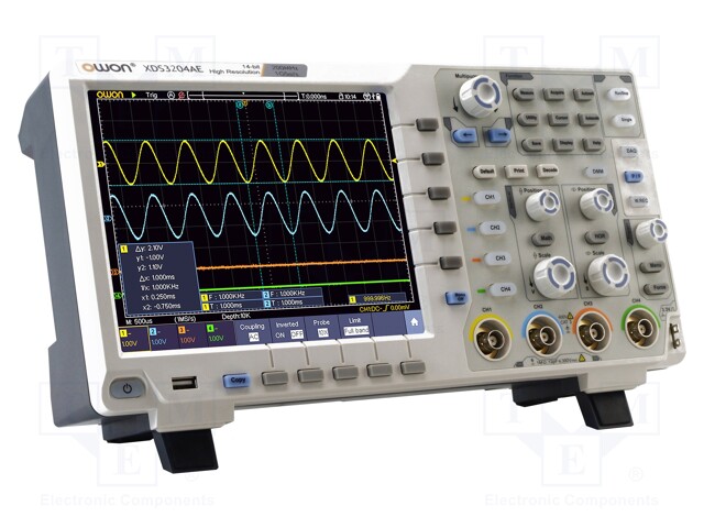 Oscilloscope: digital; Channels: 4; ≤200MHz; 1Gsps; 40Mpts; Plug: EU