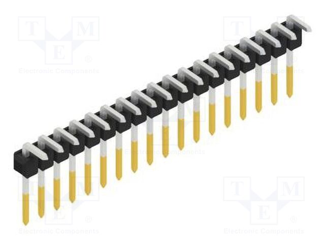 Connector: pin strips; pin header; male; PIN: 18; 2.54mm; THT; 1x18