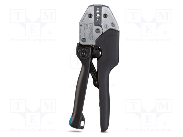 Tool: for crimping colaxial / RF connectors; 204mm