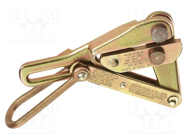 To pull the wires; steel; smooth jaws; V; 680kg; 2÷5.1mm