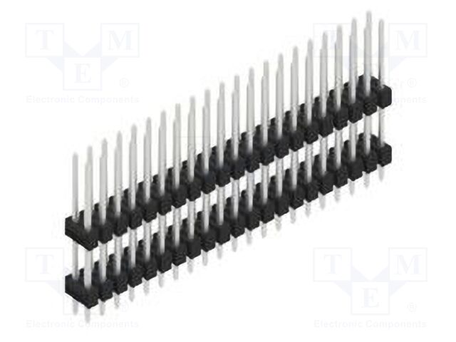 Connector: pin strips; pin header; male; PIN: 42; 2.54mm; THT; 2x21