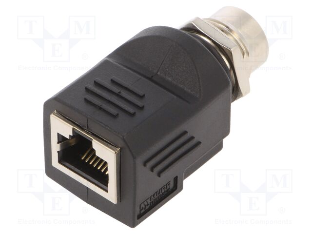 D code; Accessories: adapter; IP20,IP68; 60VDC; RJ45; -25÷85°C