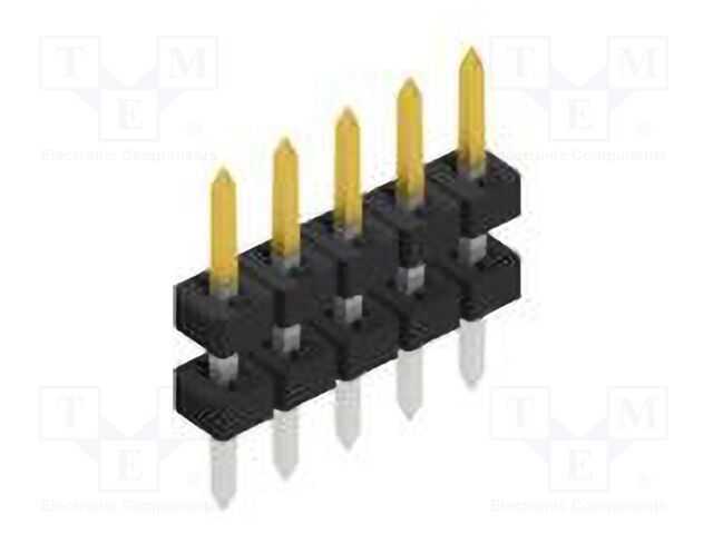 Connector: pin strips; pin header; male; PIN: 5; 2mm; THT; 1x5; 100V