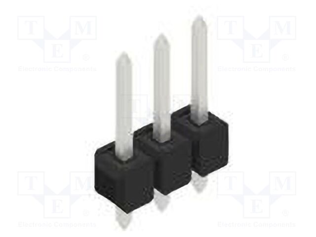 Connector: pin strips; pin header; male; PIN: 3; 2.54mm; THT; 1x3