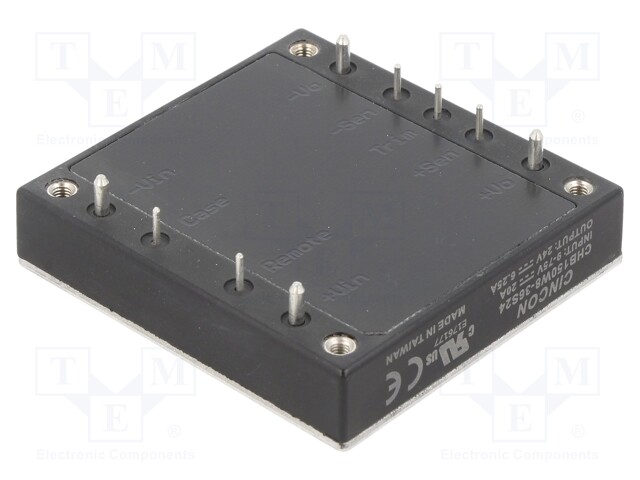 Converter: DC/DC; 150W; Uin: 9÷75V; 24VDC; Iout: 6.25A; 109g; 200Hz