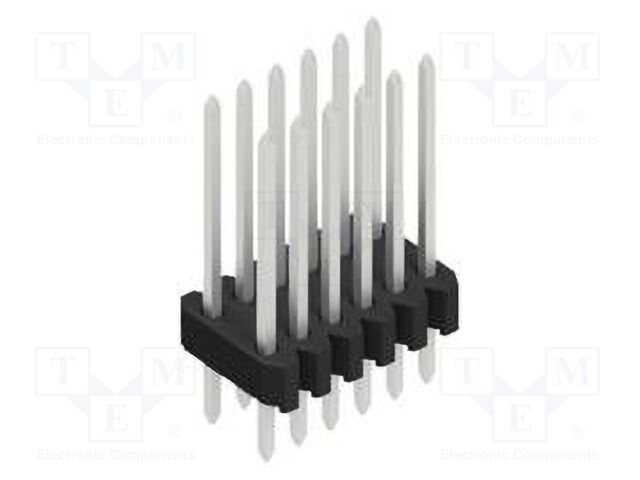 Connector: pin strips; pin header; male; PIN: 12; 1.27mm; THT; 2x6