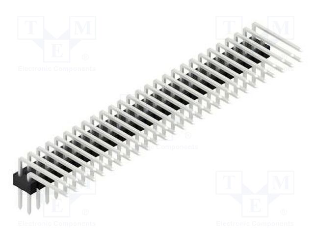 Connector: pin strips; pin header; male; PIN: 54; 2.54mm; THT; 2x27