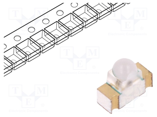 IR transmitter; 940nm; transparent; 90mW; 9°; SMD; 70mA; 1.1÷1.5V
