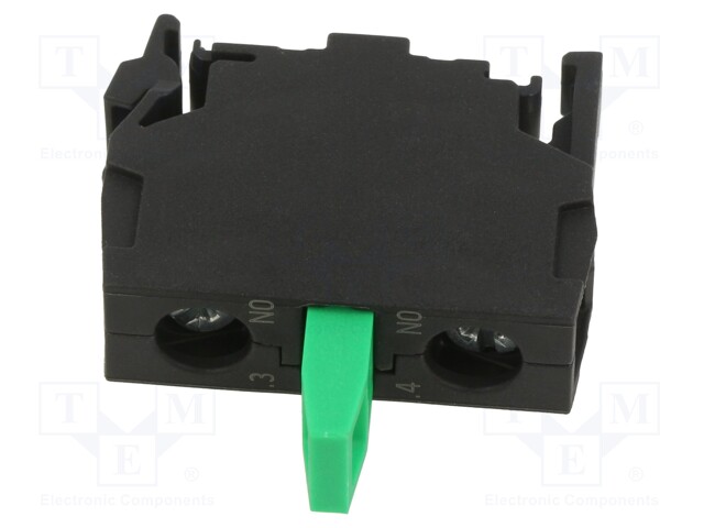 Contact Block, Screw, 1 Pole, 10 A, 110 V