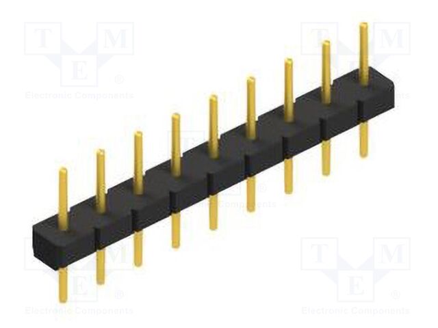 Connector: pin strips; pin header; male; PIN: 9; 2.54mm; THT; 1x9