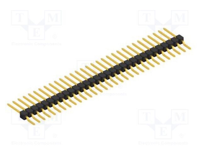 Connector: pin strips; pin header; male; PIN: 31; 2.54mm; SMT; 1x31