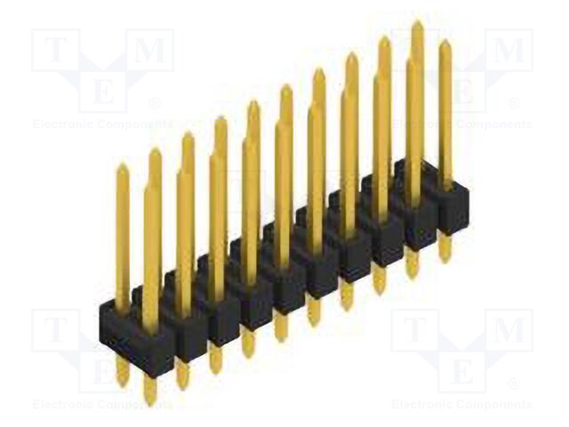 Connector: pin strips; pin header; male; PIN: 20; 2.54mm; THT; 2x10