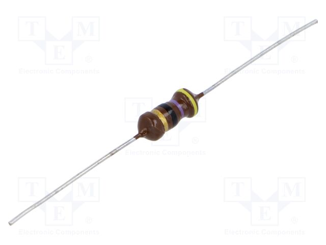 Inductor: wire; THT; 47uH; 800mA; 500mΩ; Ø5.2x12mm; ±5%; 5MHz; Q: 40