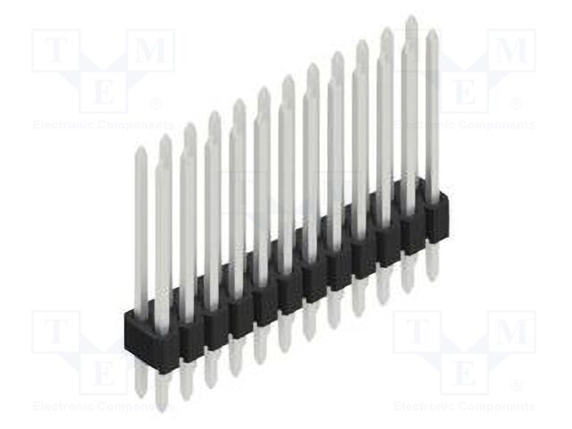 Connector: pin strips; pin header; male; PIN: 24; 1.27mm; THT; 2x12