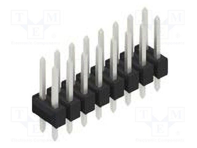 Connector: pin strips; pin header; male; PIN: 16; 2.54mm; THT; 2x8