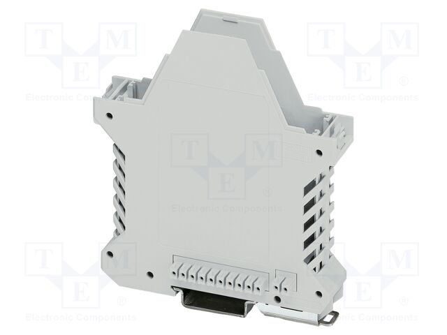 Enclosure base; with FE contact,with terminals; grey; UL94V-0