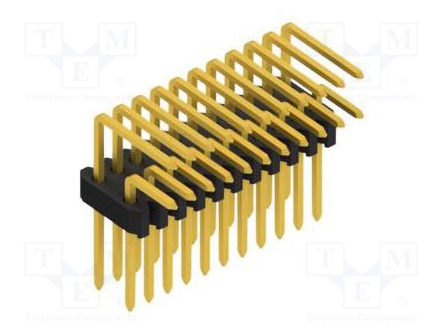 Connector: pin strips; pin header; male; PIN: 22; 1.27mm; THT; 2x11