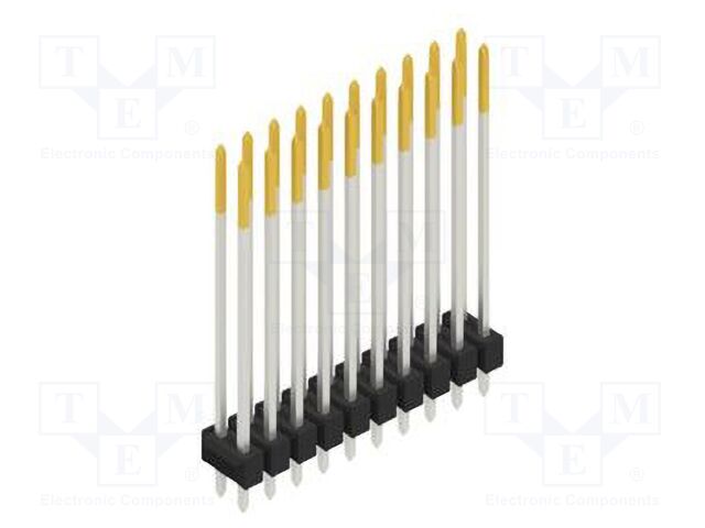 Connector: pin strips; pin header; male; PIN: 20; 2.54mm; THT; 2x10