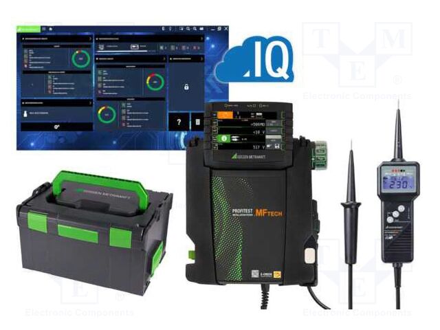 Meter: appliance meter; LCD; Earthing R range: 150mΩ÷9999Ω; USB