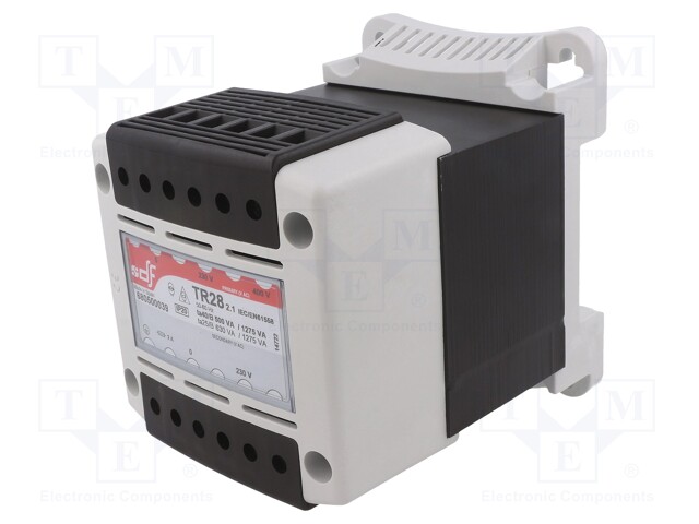 Transformer: mains; 500VA; 230VAC,400VAC; 230V; DIN; IP20
