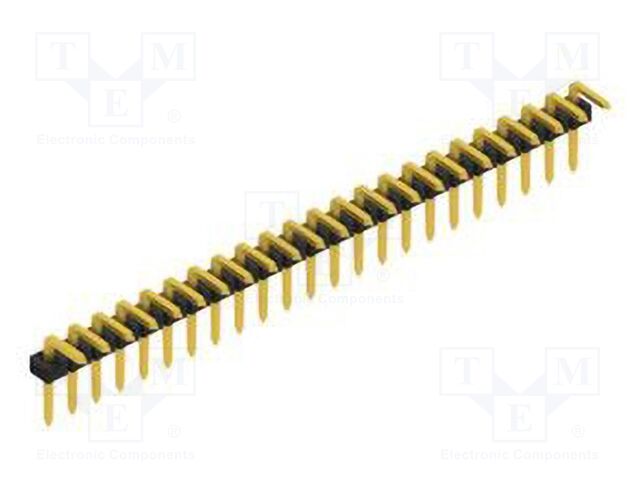 Connector: pin strips; pin header; male; PIN: 23; 2mm; THT; 1x23