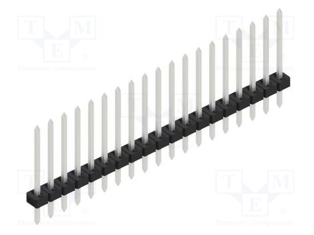 Connector: pin strips; pin header; male; PIN: 19; 2mm; THT; 1x19