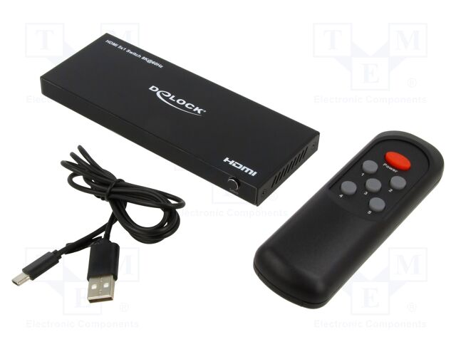 Switch; HDMI 2.1,Ultra High Speed; LED status indicator; black