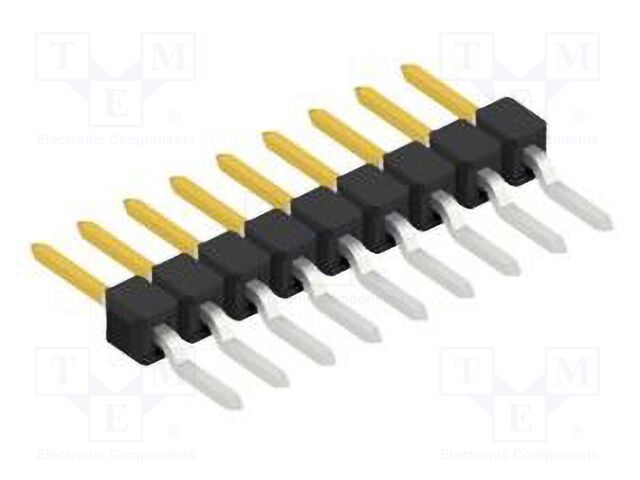 Connector: pin strips; pin header; male; PIN: 9; 2.54mm; SMT; 1x9