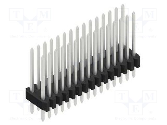 Connector: pin strips; pin header; male; PIN: 30; 1.27mm; THT; 2x15
